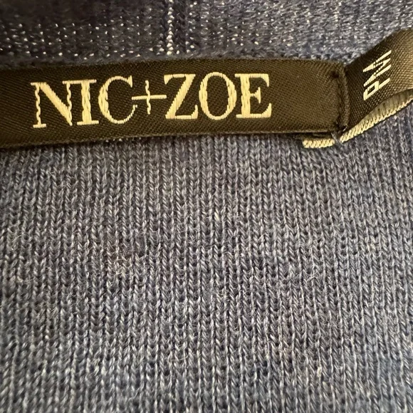 Nic+Zoe NEW 4- Way Open Waterfall Cardigan Size Petite Medium - Picture 5 of 15